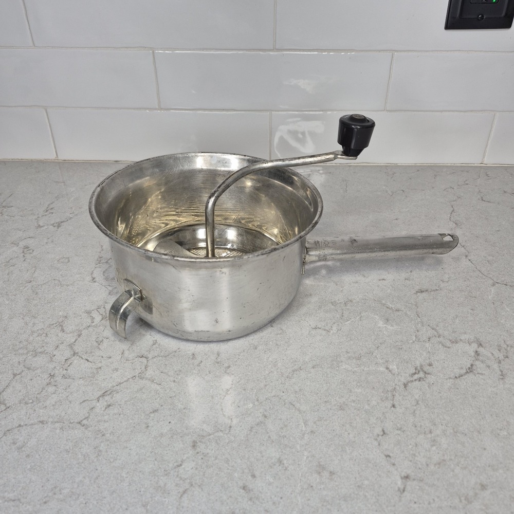 Vintage Foley Food Mill No. 101 Stainless Steel 2 Quart Masher Ricer Strainer